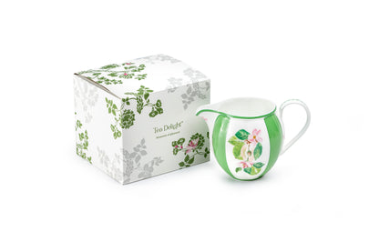 Apple Blossom Bone China Creamer Pitcher with Gift Box