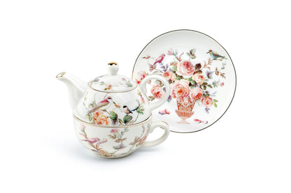 Magnolia Garden Fine Porcelain Tea For One Set