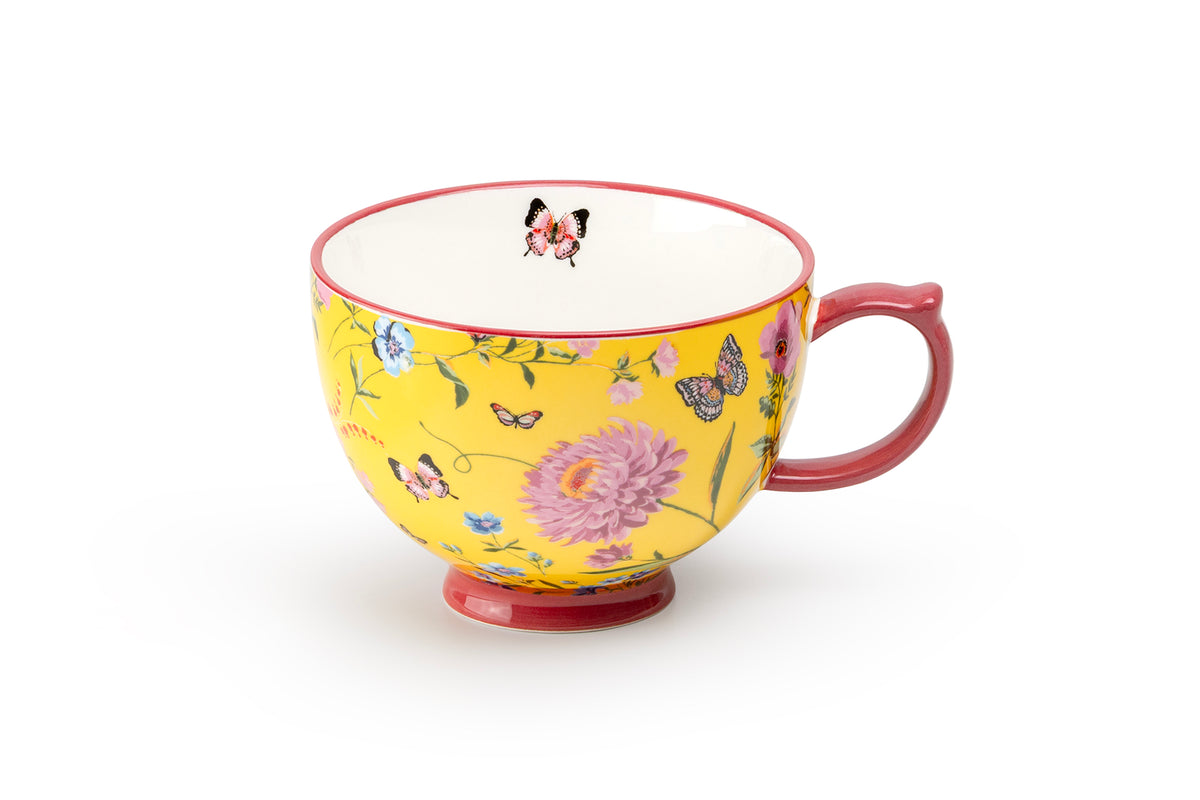 Butterfly Garden Latte Mug Set of 4