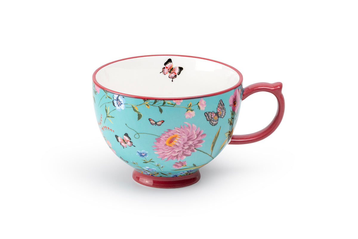 Butterfly Garden Latte Mug Set of 4