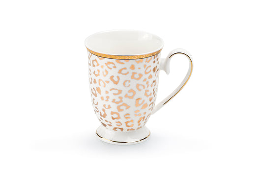Golden Leopard Fine Porcelain Mug