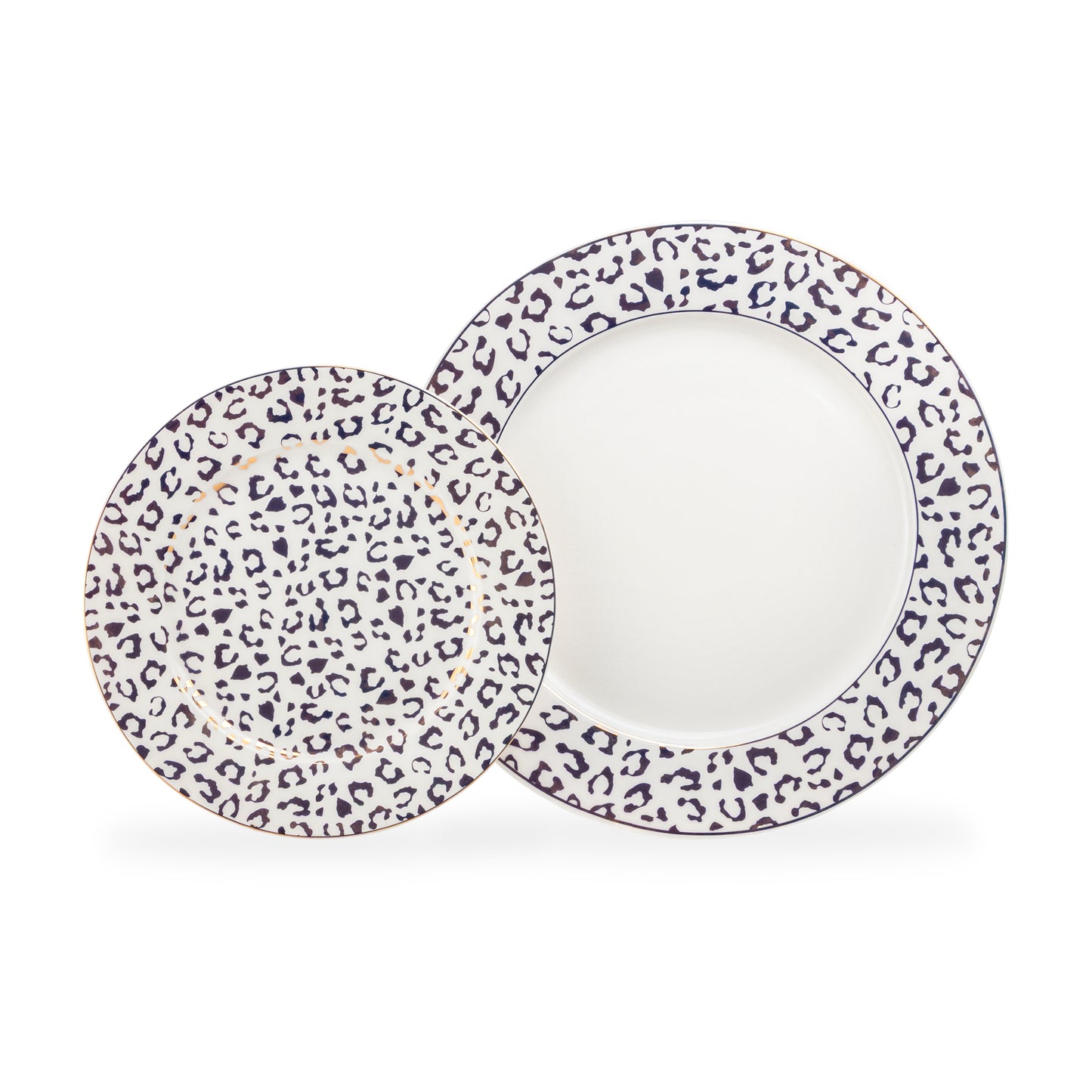 Golden Leopard Fine Porcelain Tea Cup and Saucer