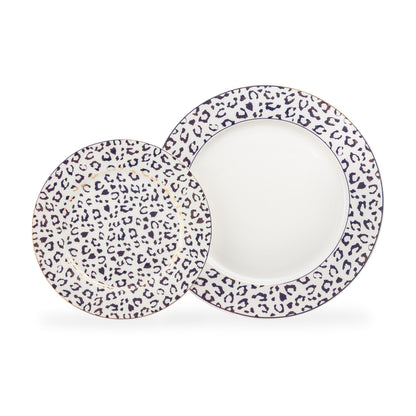 Golden Leopard Fine Porcelain Tea Cup and Saucer