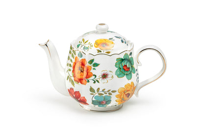 Fall Bloom Fine Porcelain Teapot