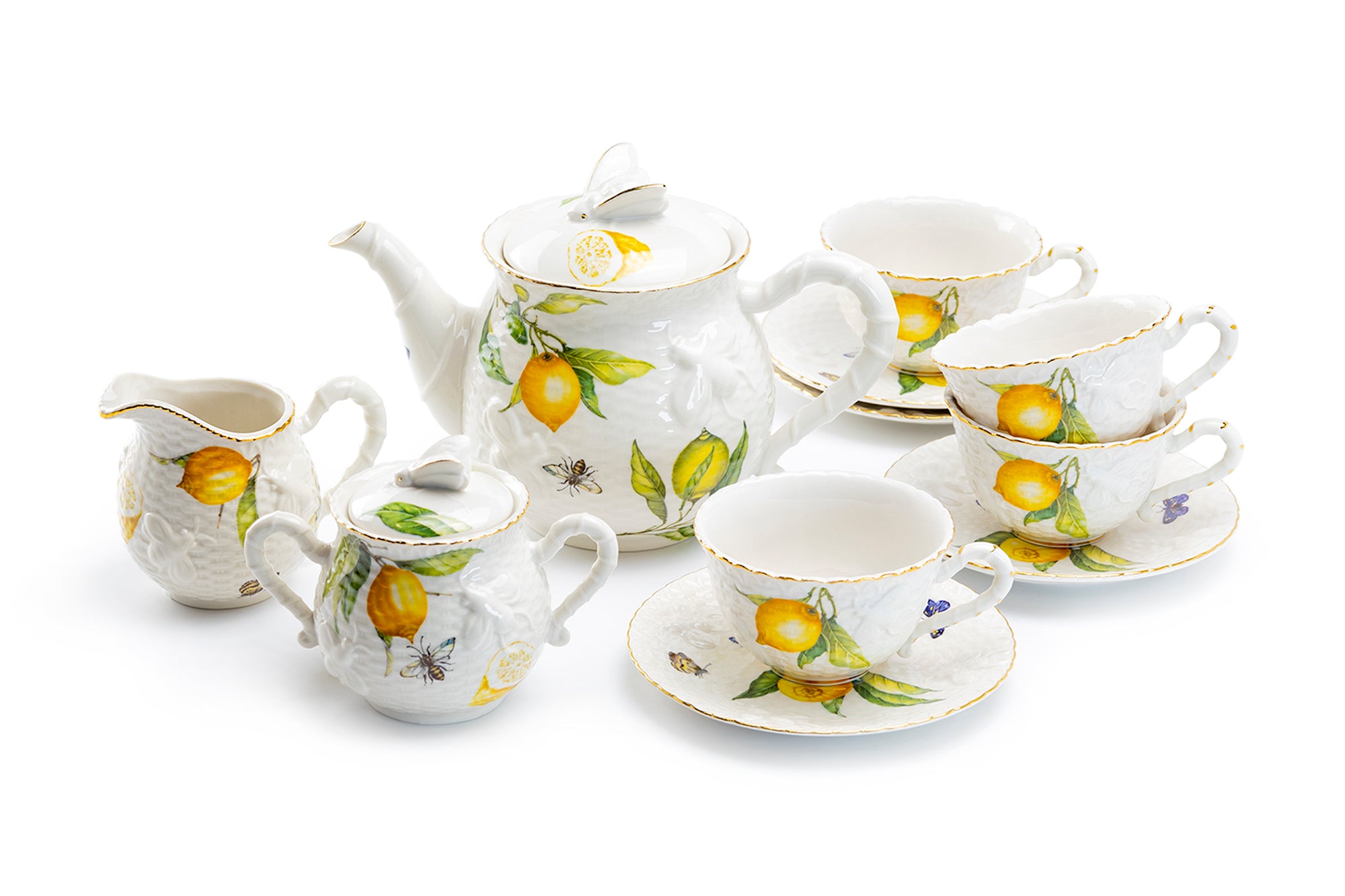 Lemon Bee Fine Porcelain Tea Set – Grace Teaware