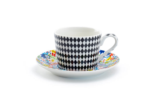 Mad Hatter Bone China Cup and Saucer