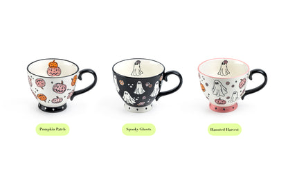 Haunted Harvest Pink Latte Mug