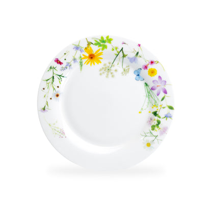 Summer Meadow White Bone China Dessert Plate